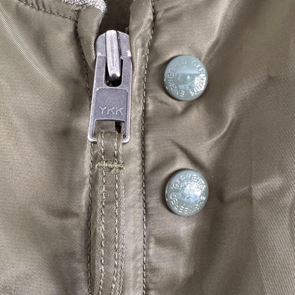 ❌SOLD❌ Engineered Garments New York Green Satin Bomber Aviator Jacket Size XXS - Picture 5 of 8